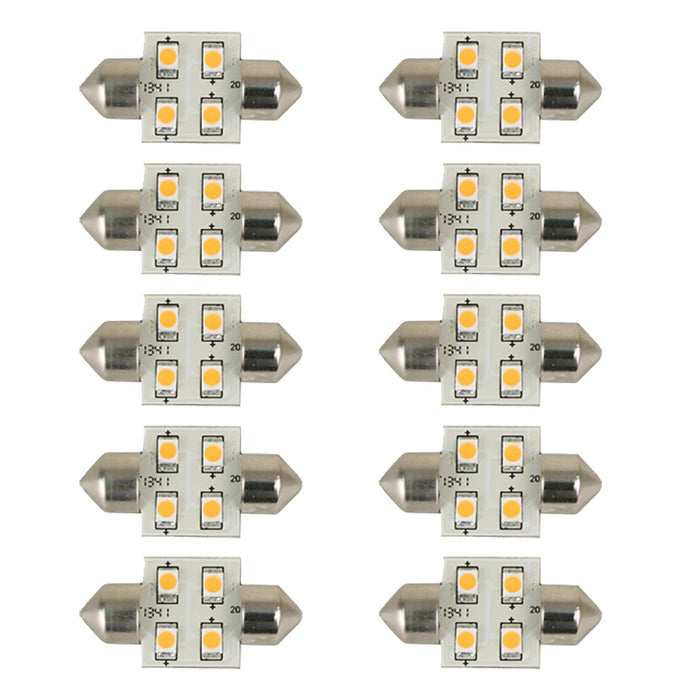 Bombilla Scandvik 41174, luz blanca cálida (paquete de 10)