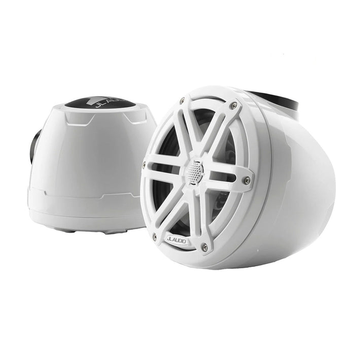 JL Audio M3 VeX Series 6.5" Enclosed Coaxial Speakers with White Sports Grilles - M3-650VEX-GW-S-GW
