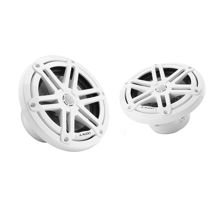 JL Audio M3 Series 6.5" Marine Coaxial Speakers with Gloss White Sport Grilles - M3-650X-S-GW