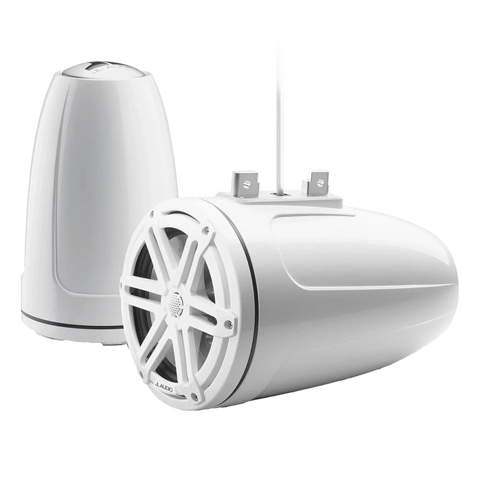 JL Audio M3 Series 7.7" Enclosed Tower Coaxial System with Gloss White Sport Grille - M3-770ETXV3-GW-S-GW