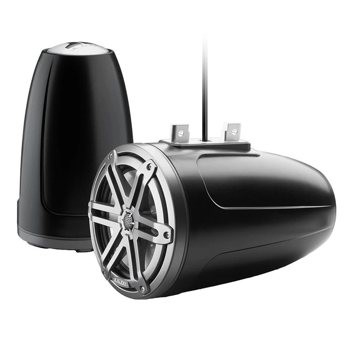JL Audio M3 Series 7.7" Enclosed Tower Coaxial System with Grey Metallic Sport Grille - M3-770ETXV3-SB-S-GM
