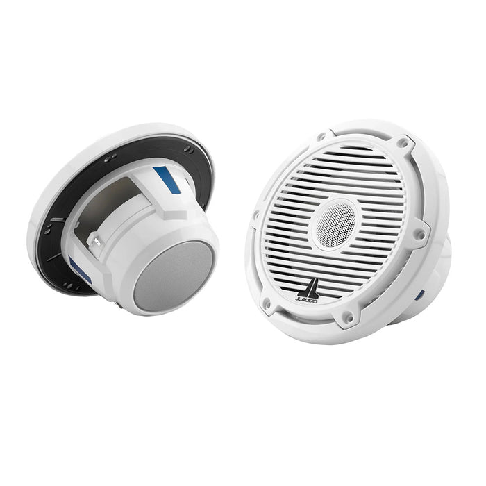 JL Audio M6 Series 6.5" Marine Coaxial Speakers with Gloss White Classic Grille - M6-650X-C-3Gw