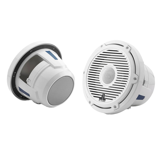 JL Audio M6 Series 8.8" Marine Coaxial Speakers with Gloss White Classic Grille - M6-880X-C-3Gw