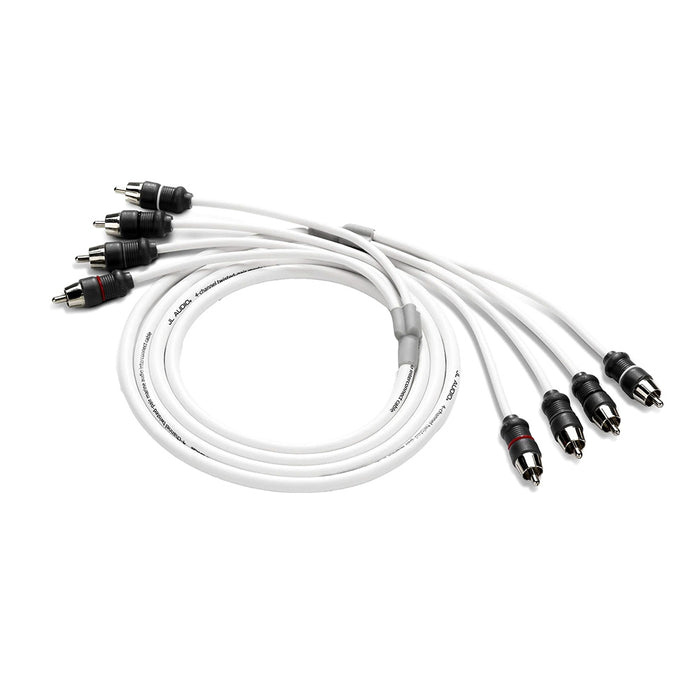 Cable RCA de audio marino de 4 canales y 1,8 m de JL Audio - XMD-WHTAIC4-6