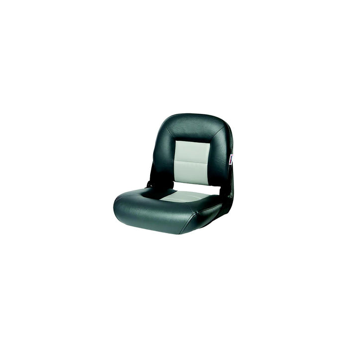 Tempress 54675 Navistyle Low-Back Boat Seat, Charcoal/Grey