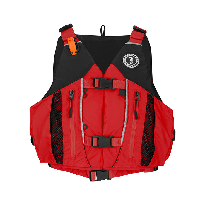 Chaleco salvavidas de espuma Mustang Solaris - XS/S - Rojo/Negro
