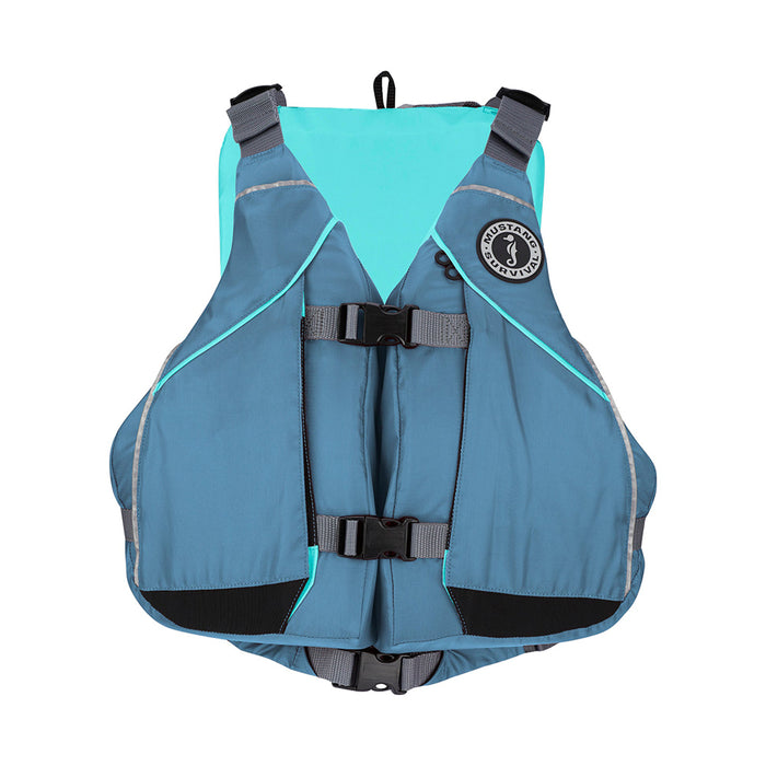 Chaleco salvavidas Mustang Moxie Foam para mujer - XL/XXL - Pizarra/Agua