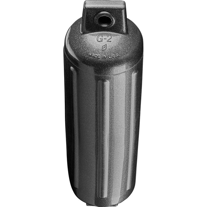 Polyform G-2 METALLIC GRAPHITE G-2 Twin Eye G Series Fender, 4.5" x 15.5"