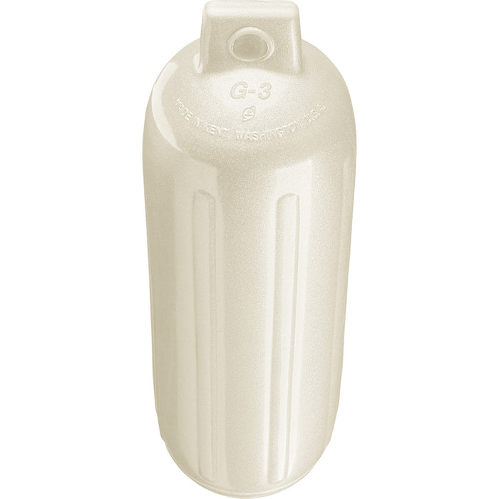 Polyform G-3 METALLIC WHITE G-3 Twin Eye G Series Fender, 5.5" x 19"