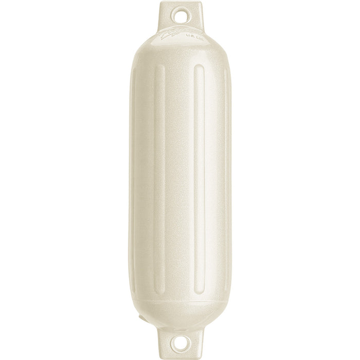 Polyform G-3 METALLIC WHITE G-3 Twin Eye G Series Fender, 5.5" x 19"