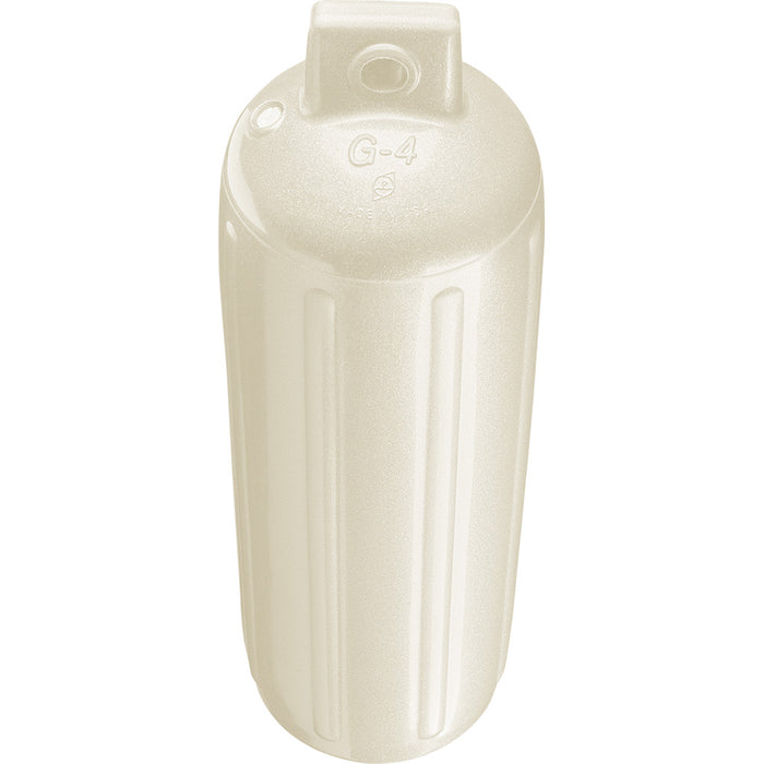 Polyform G-4 METALLIC WHITE G-4 Twin Eye G Series Fender, 6.5" x 22"
