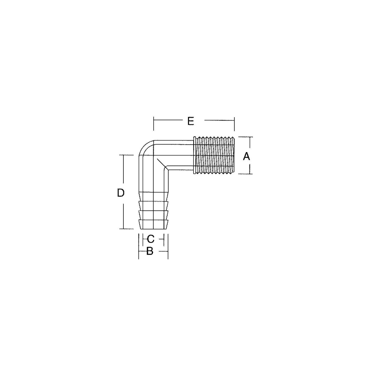 Forespar 901007 Marelon Female Elbow — Freeport Marine Supply