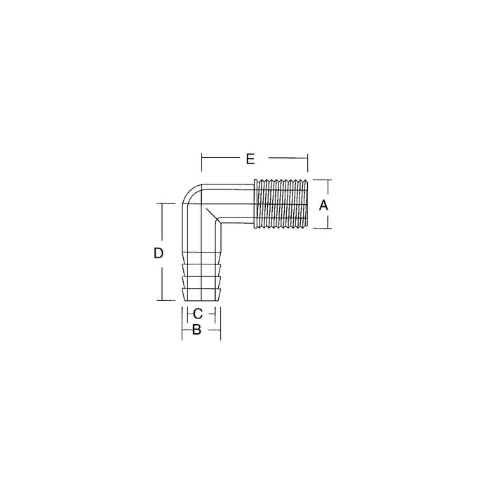Forespar 901006 Marelon Female Elbow