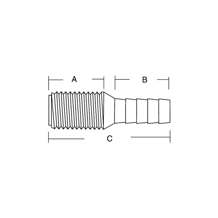 Forespar 905016 1 1/8 Hose Adapter