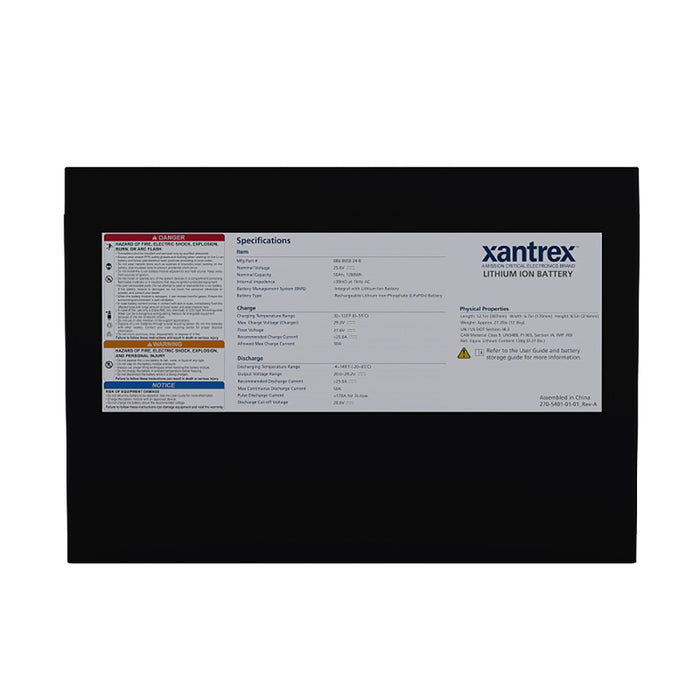 Xantrex 886-0050-24-B 24V 50Ah Lithium-Ion Battery (LiFePO4) Battery