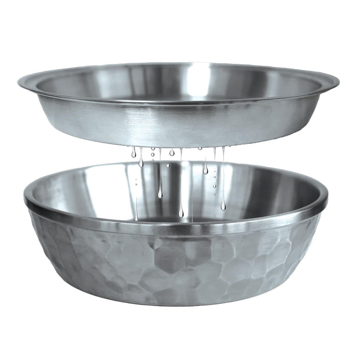 Toadfish Seafood Bowl - 12" - Stainless Steel - 2 Layer Serving Bowl