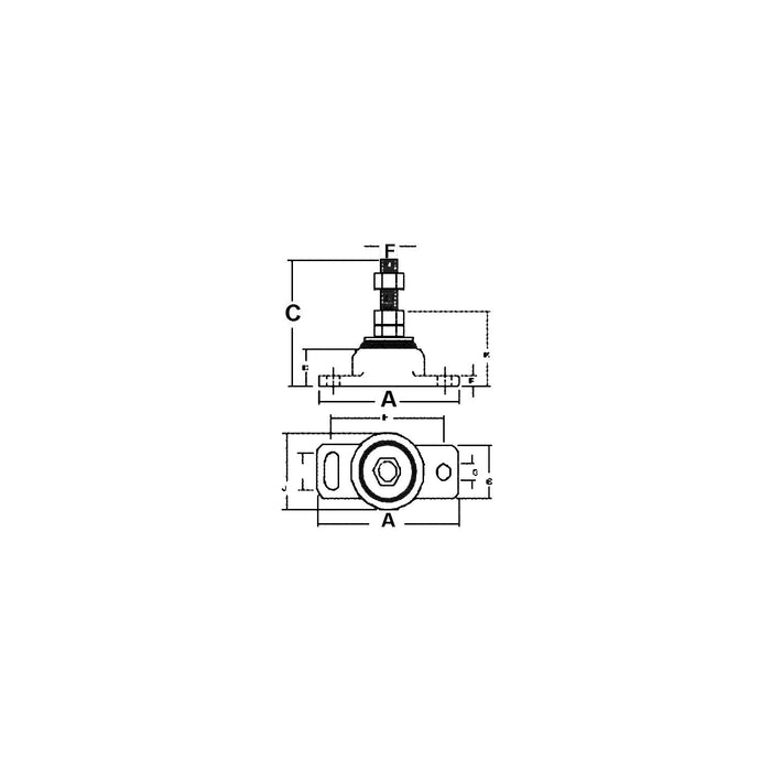EDM Barr 80006 Rubber Engine Mount