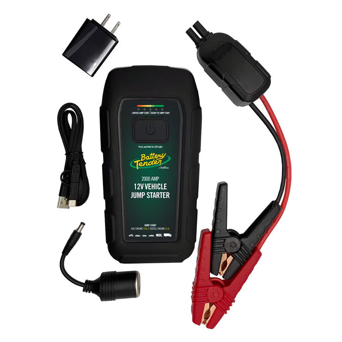 Battery Tender 030-2030-WH 2000 Amp Jump Starter 16000MAH Power Bank