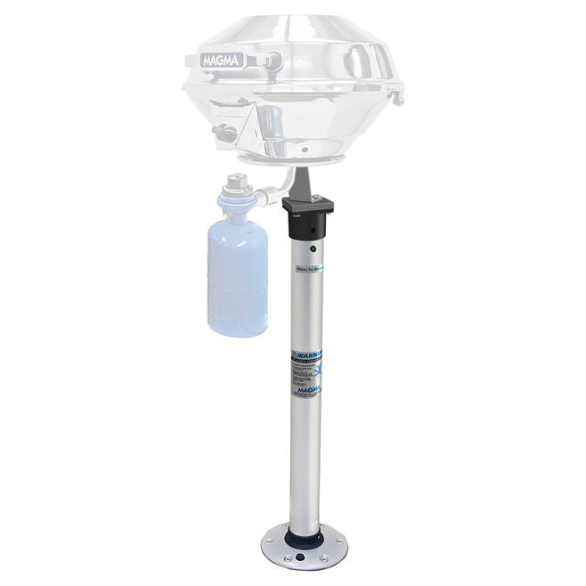 Magma A10-184 Double Locking "Stowable" Pedestal Mount for Use w/ Any Marine, Kettle Grill