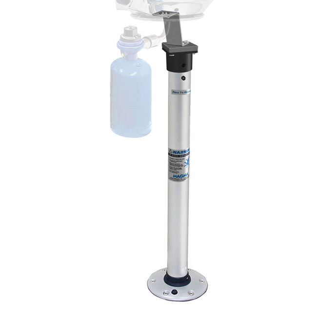 Magma A10-184 Double Locking "Stowable" Pedestal Mount for Use w/ Any Marine, Kettle Grill