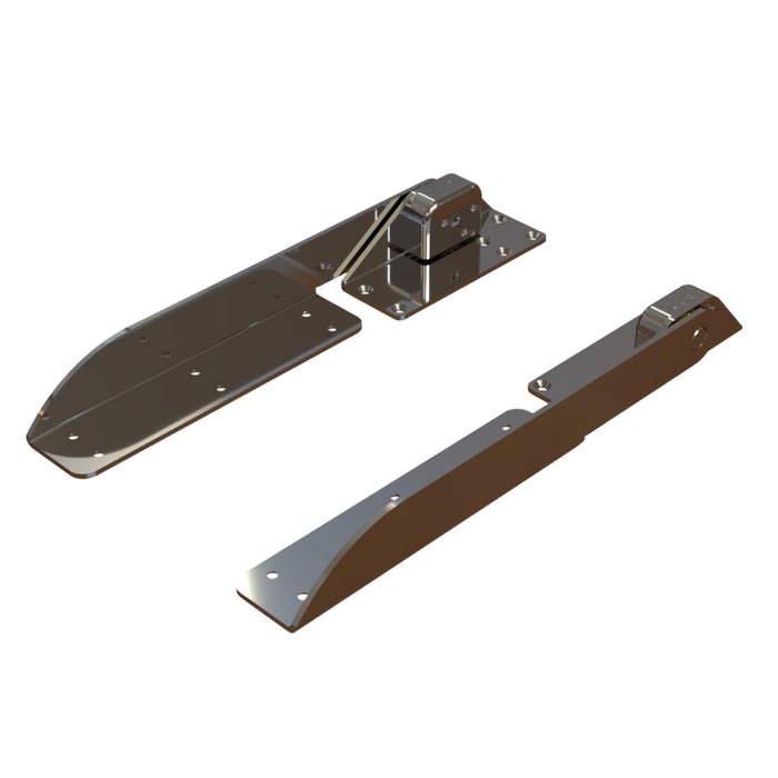 Taco Metals H25-0048 TACO Command Ratchet Hinge 18-1/2" 316 SS Polished w/Hard, Stop