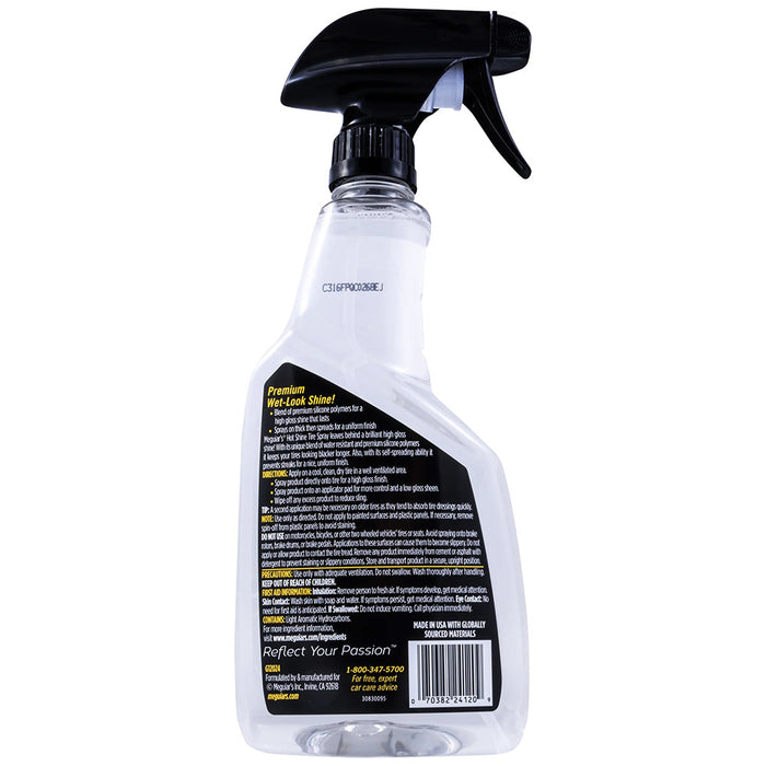 Meguiars G12024 Mequiar's Hot Shine High Gloss Tire Coating, 24 oz.