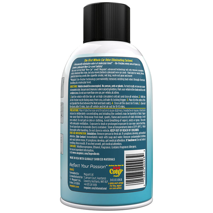 Meguiars G16402 Meguiar's Air Re-Fresher Odor Eliminator Mist, New Car Scent