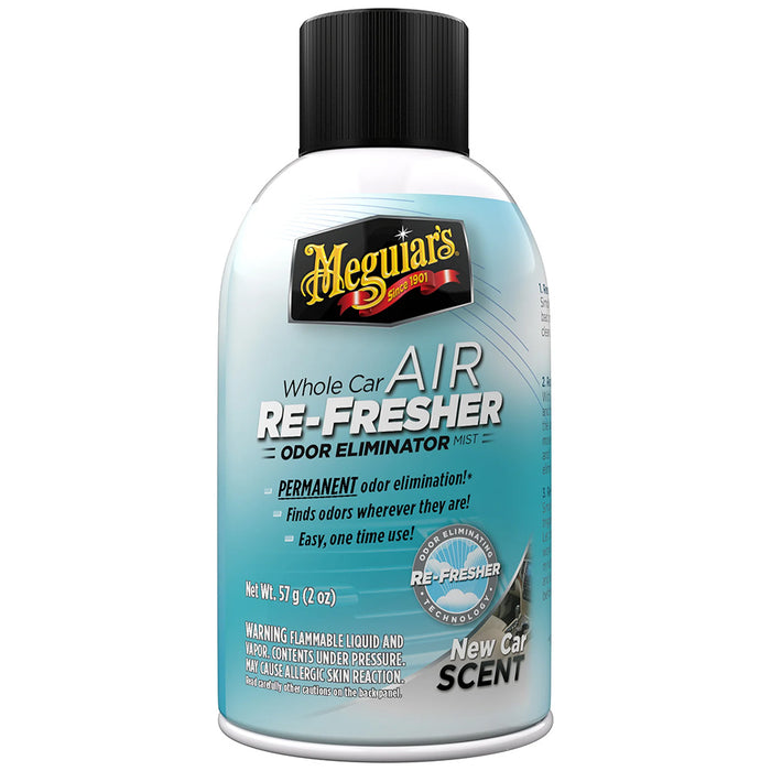 Meguiars G16402 Meguiar's Air Re-Fresher Odor Eliminator Mist, New Car Scent