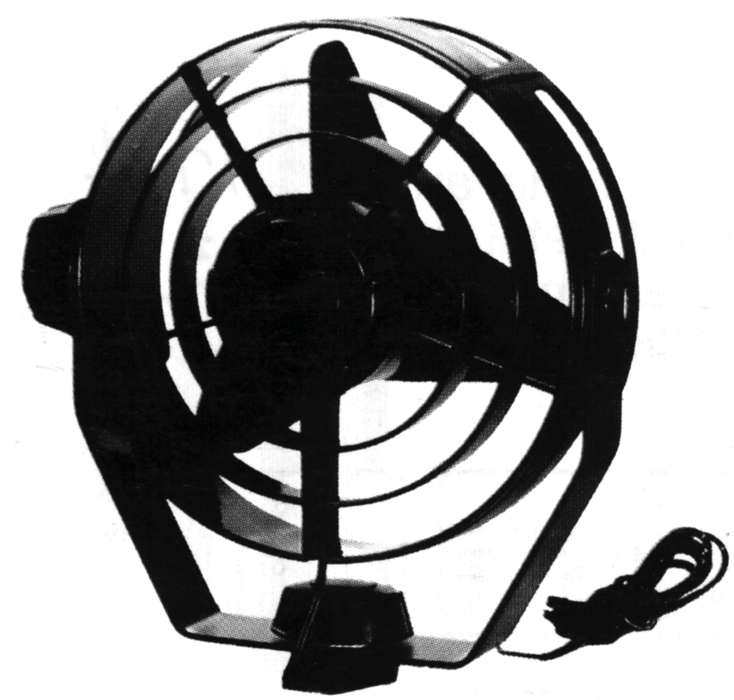 Hella 3361002 12V Two Speed "Turbo" Fan, Black