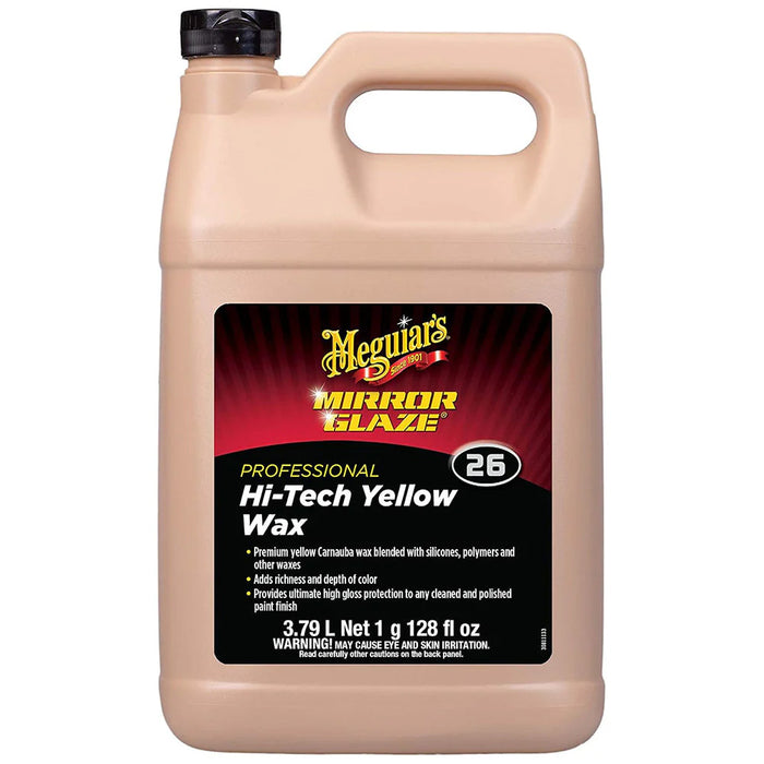 Meguiars M2601 Meguiar's Professional Hi-Tech Yellow Liquid Wax 1 Gallon