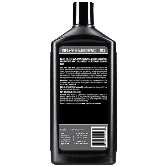 Meguiars M2616 Meguiar's Hi-Tech Yellow Wax 16oz