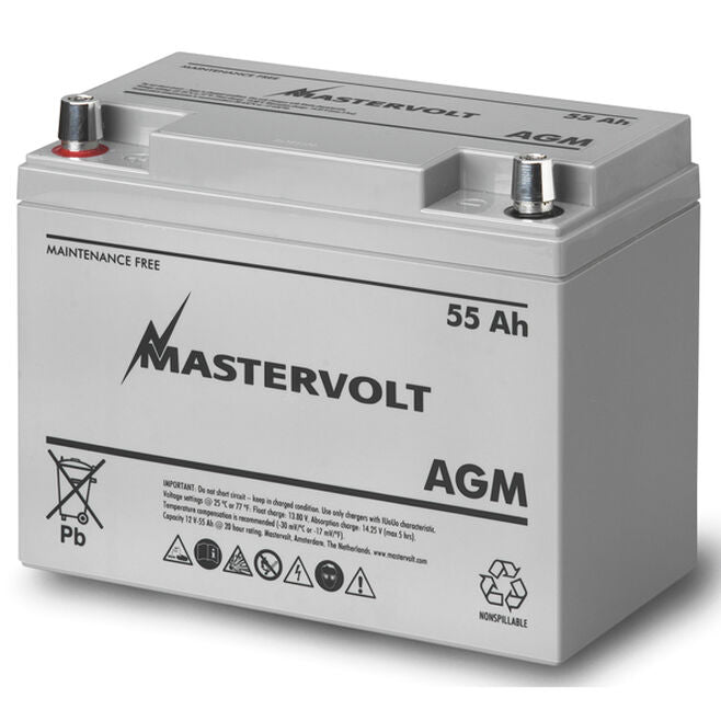 Mastervolt 62000550 12V AGM Battery, Group 24