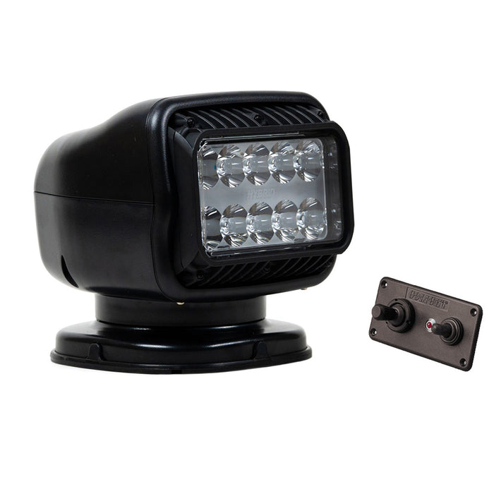 Golight 20218GT GT Series LED Hybrid Light Permanent Mount w/Hardwired Dash Mount Remote - 12V - Black