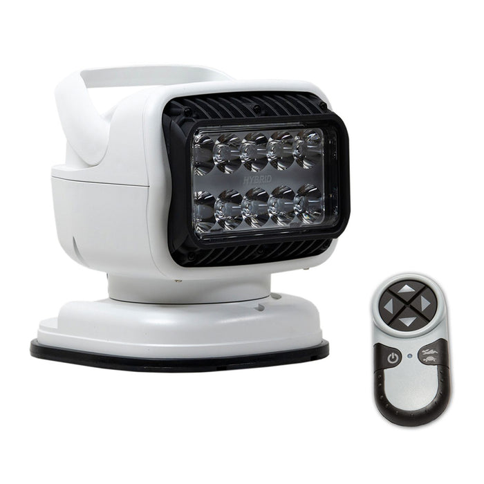 Golight 79008GT GT Series LED Hybrid Portable Light w/Permanent Shoe Mount Handheld Wireless Remote - 12V - White