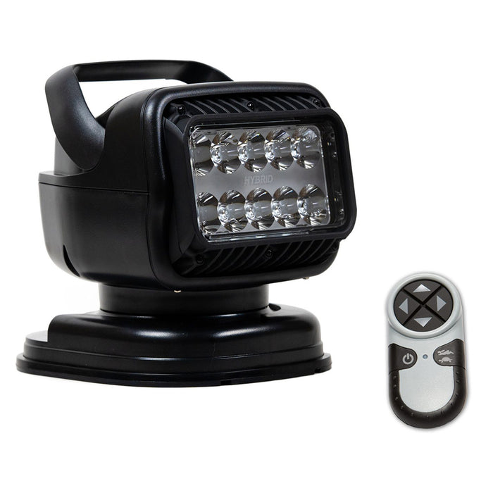 Golight 79518GT GT Series LED Hybrid Portable Light w/Magnetic Shoe Mount Handheld Wireless Remote - 12V - Black
