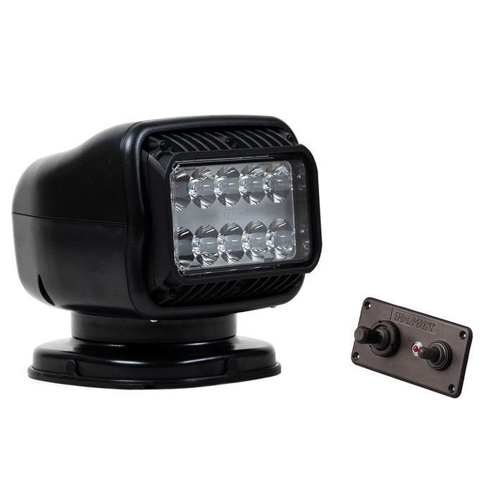 Golight 20518GT GT Series LED Hybrid Light Permanent Mount w/Handheld Wireless Remote - 12V - Black