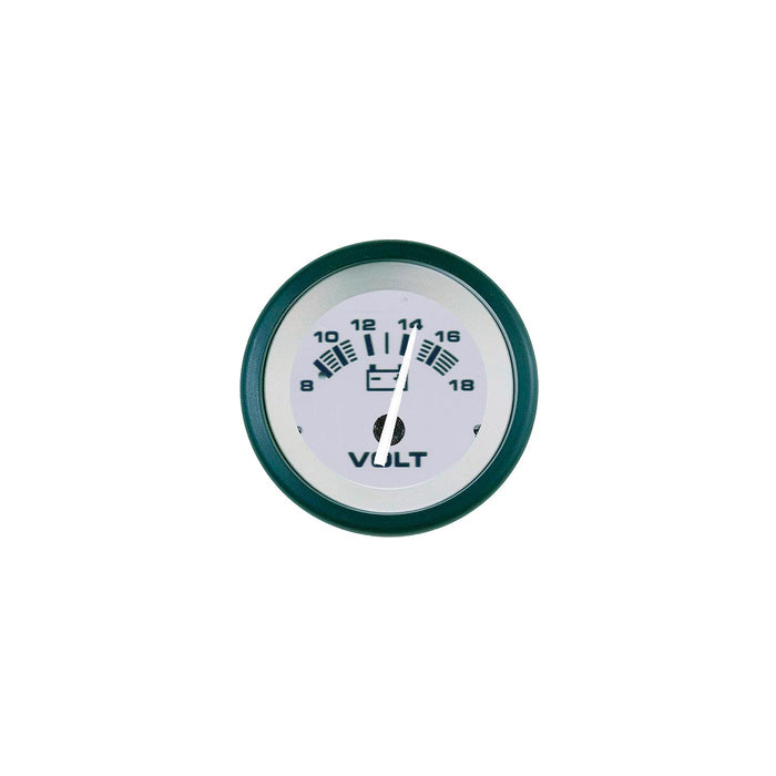 Sierra 61548P Driftwood Series 2" Black & Gray 8-18 VDC Dial Range Voltmeter, Gauge