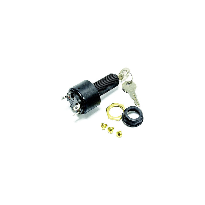 Sierra MP39120 Conventional 3 Position 1 1/8" Polyester 3 Screw Terminal 12V 15, Amp Ignition Starter Switch