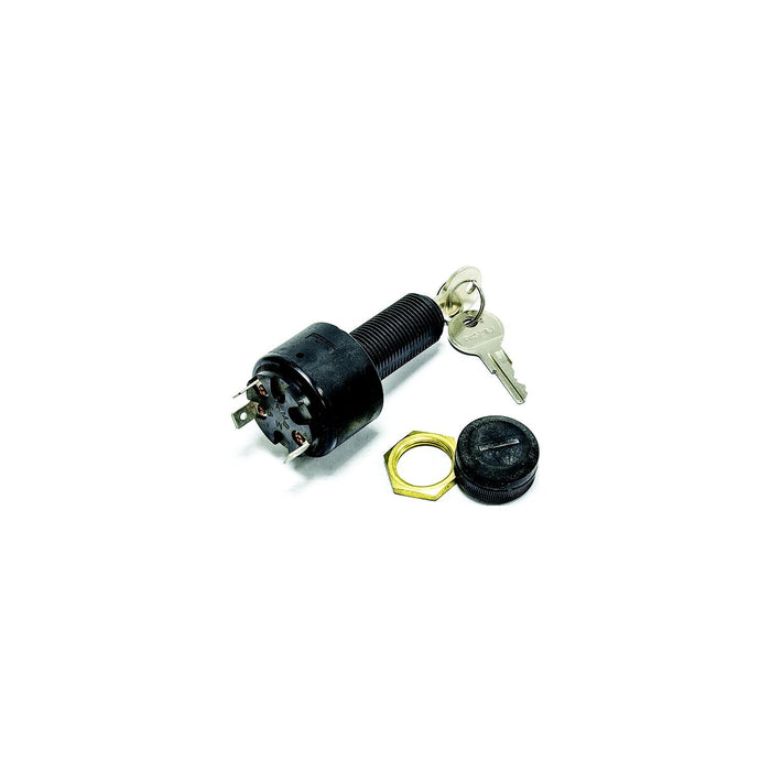 Sierra MP39770 Conventional 3 Position 1 1/8" Polyester 3 Blade Terminal 12 15, Amp Ignition Starter Switch
