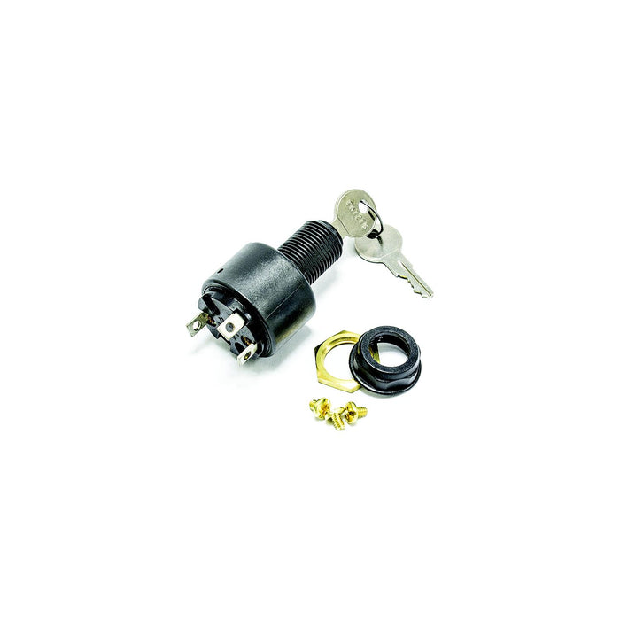 Sierra MP39780 Conventional 3 Position 5/8" Polyester 3 Screw Terminal 12V 15, Amp Ignition Starter Switch