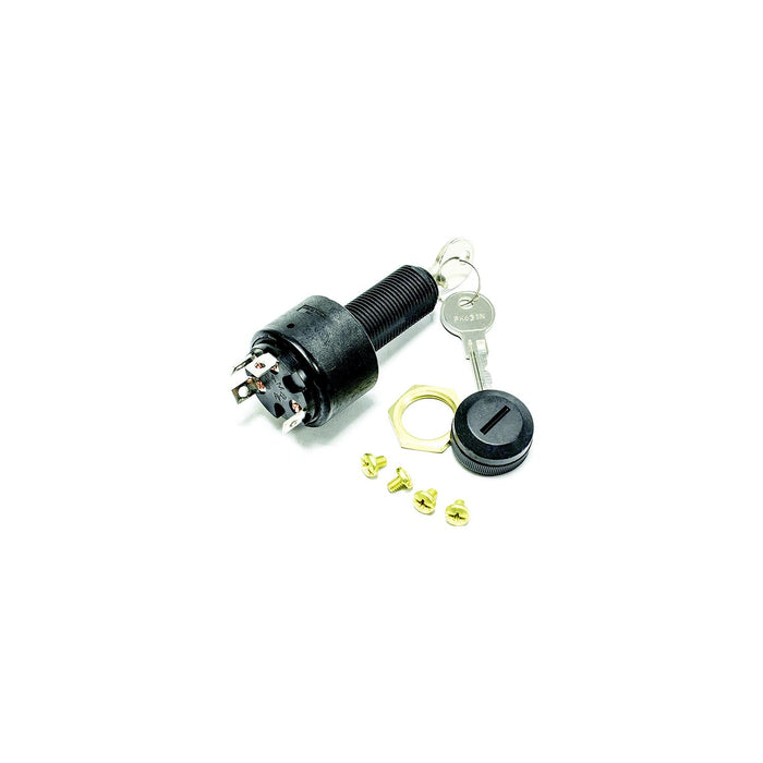 Sierra MP41040 Conventional 4 Position 1 1/8" Polyester 4 Screw Terminal 12V 15, Amp Ignition Starter Switch
