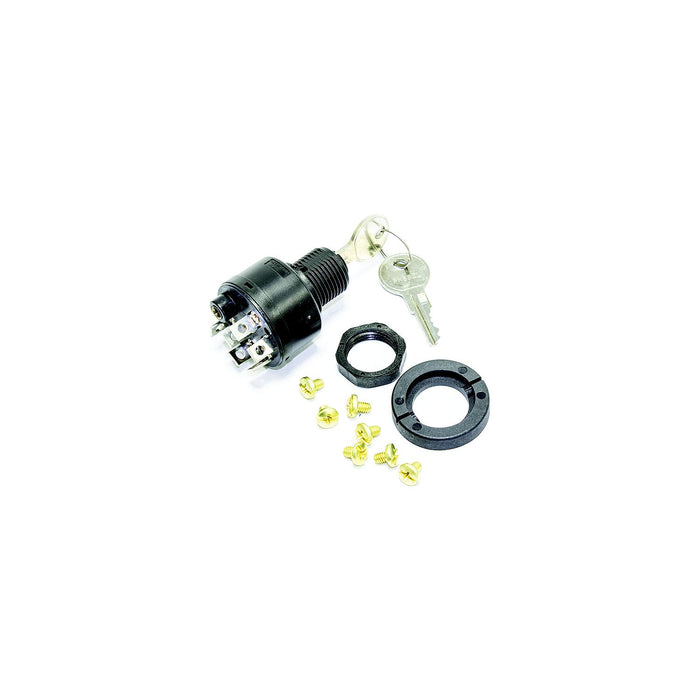 Sierra MP41080 4 Position 5/8" Polyester 6 Screw 1 Boss Terminal 12V 15 Amp, Ignition Starter Switch