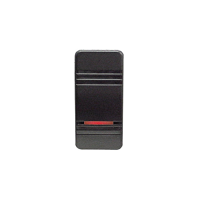 Sierra RK19780 Contura III Illuminated Weather Resistant Illuminated Rocker, Switch, Mom On/Off/On, Black