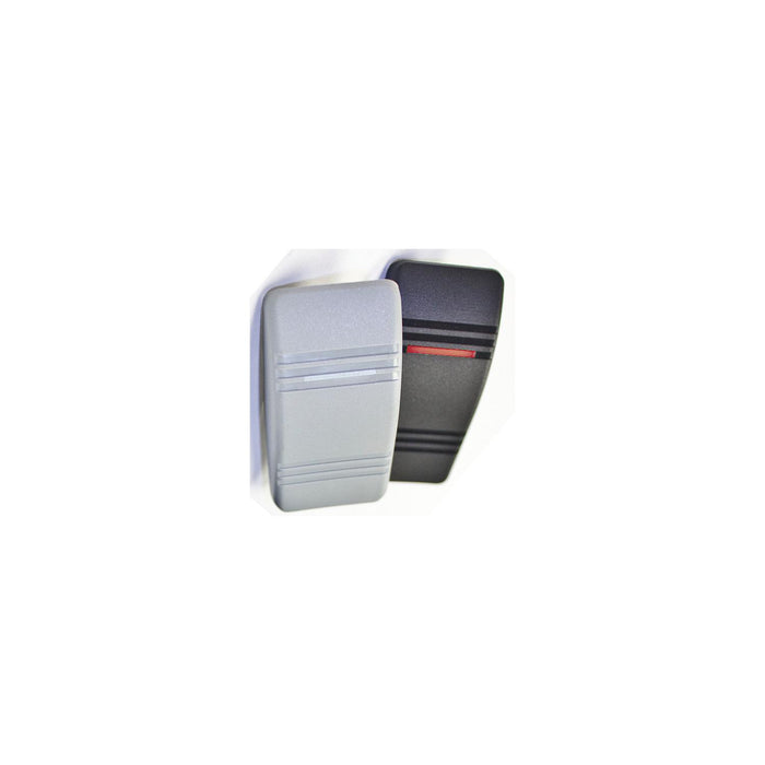 Sierra RK19770TP Contura III Switch, Illuminated Weather Resistant Rocker, Mom On/Off/On, Black/Gray