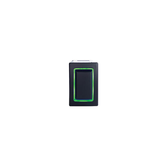 Sierra RK40610G Rocker Switch w/Halo LED Light, ON OFF, SPST, Geen