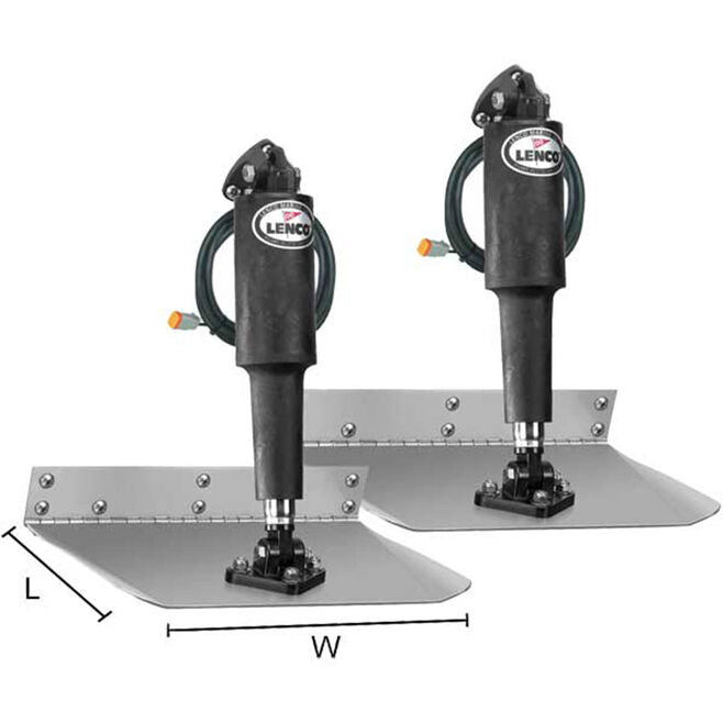 Lenco 15010-101 12" x 30" Trim Tab Kit w/o Switch