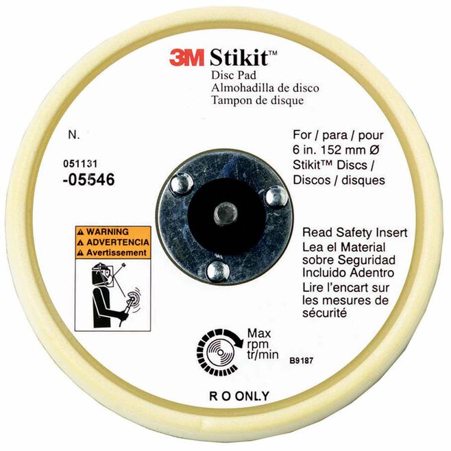 3M 5546 6" Stikit Low Profle Disc Pad