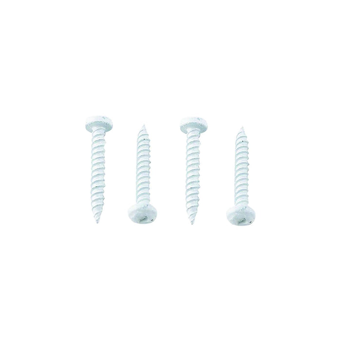 AP Products 012-PSQ50W 8 X 1 Pan Head Square Recess Screw, 8 x 1, White, 50/pk
