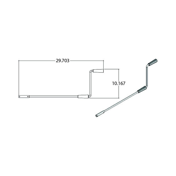 AP Products 014-119226 Std S/O & Landing Gear Crank Handle