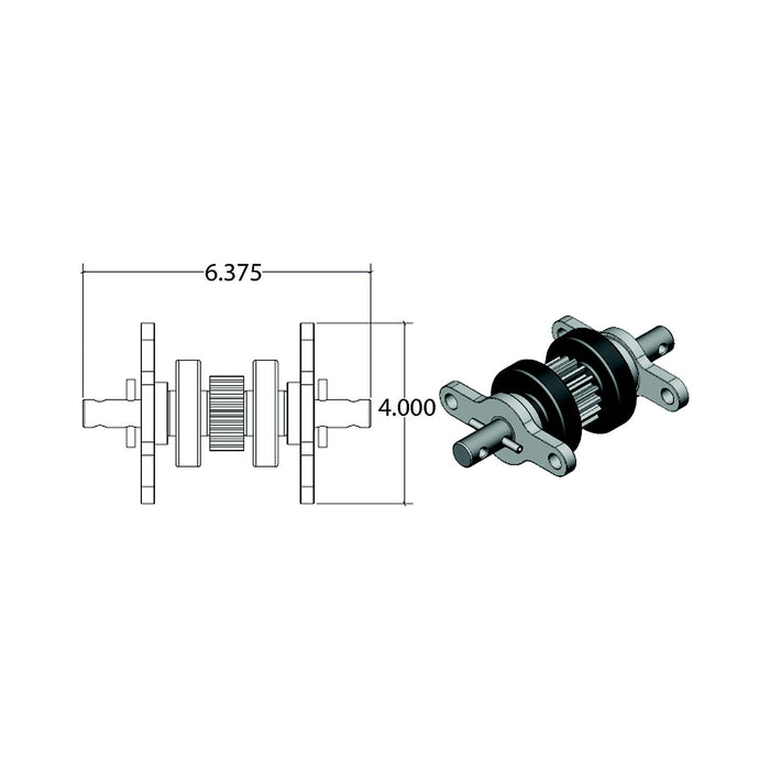AP Products 014-122837 Standard Gear Pack Assembly (18 Teeth)